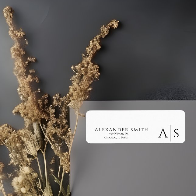 Minimalistisch Einfache Berufliche Rücksendeadress (Von Creator hochgeladen)