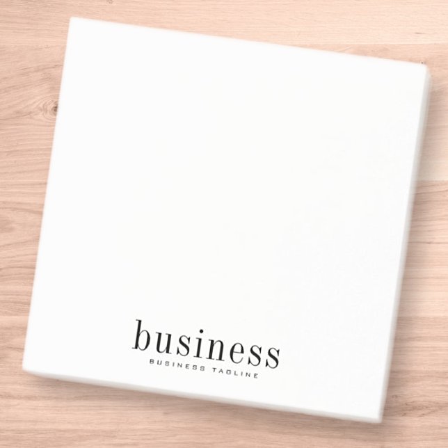 Minimalistisch Einfache Elegante Moderner Firmenna Post-it Klebezettel (Von Creator hochgeladen)