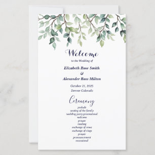 Minimalistisch Einfache Hübsche Blätter Hochzeitsp