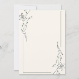 Minimalistisch Einladung