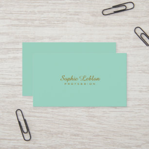 Minimalistisch Elegant Basic Einfach Schlicht leic Visitenkarte