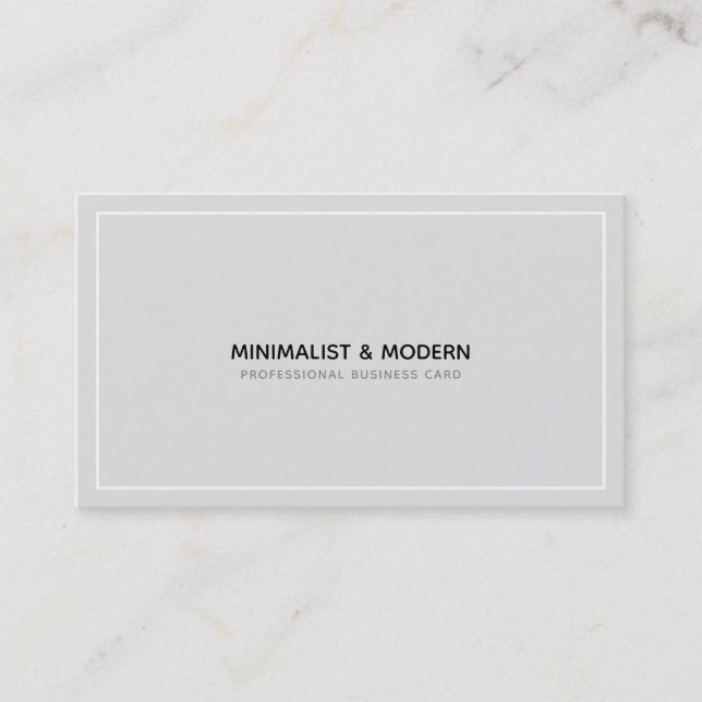 Minimalistisch Elegant Beruflich Schwarz-weiß Visitenkarte (Vorderseite)