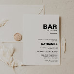 Minimalistisch Elegant Formal Bar Mitzvah Einladung<br><div class="desc">Diese minimalistische formelle Bar mitzvah-Einladung ist perfekt für eine einfache religiöse Feier. Das Design bietet einen schönen Schriftart,  um Ihre Veranstaltung zu verzieren.</div>