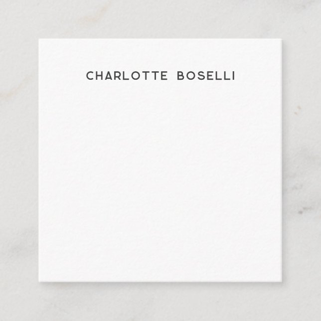 Minimalistisch Elegant Klassisch Beruflich einfach Begleitkarte (Vorderseite)