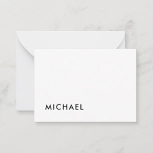 Minimalistisch Elegant Klassisch Beruflich einfach Mitteilungskarte