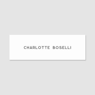 Minimalistisch Elegant Klassisch Beruflich einfach Namensschild