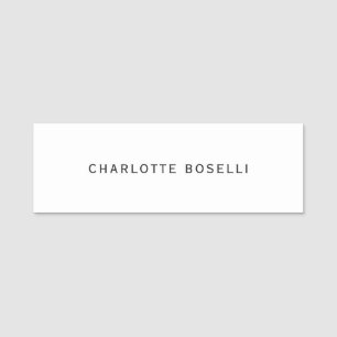 Minimalistisch Elegant Klassisch Beruflich einfach Namensschild