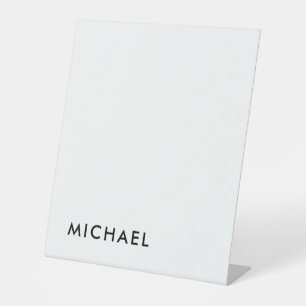 Minimalistisch Elegant Klassisch Beruflich einfach Sockelschild