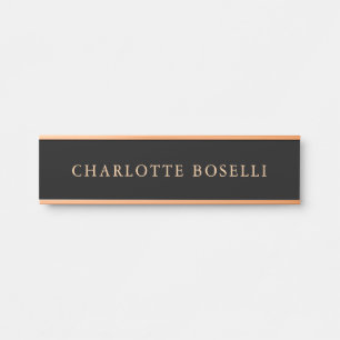 Minimalistisch Elegant Klassisch Beruflich einfach Türschild