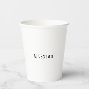 Minimalistisch Elegant Klassisch Professionell Ein Pappbecher