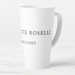 Minimalistisch Elegant Klassisches Beruflich Milchtasse