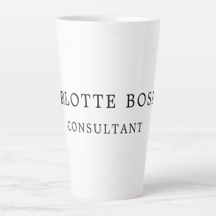 Minimalistisch Elegant Klassisches Beruflich Milchtasse