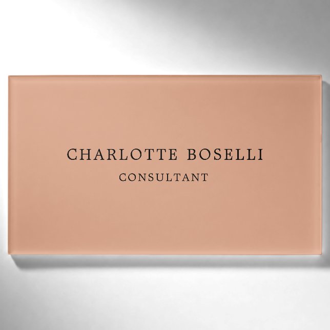 Minimalistisch Elegant Klassisches Beruflich Namenschild (Vorderseite)