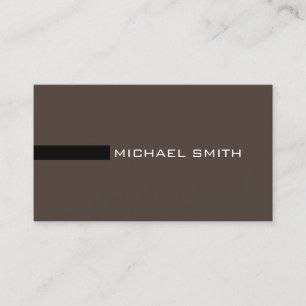 Minimalistisch Elegant Moderne Taupe und Black Visitenkarte