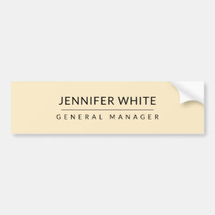 Minimalistisch Elegant Modernes Schlicht Autoaufkleber