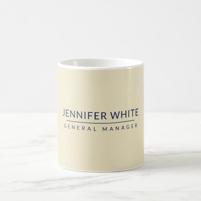 Minimalistisch Elegant Modernes Schlicht Kaffeetasse (Mittel)