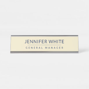 Minimalistisch Elegant Modernes Schlicht Schreibtischnamensplakette