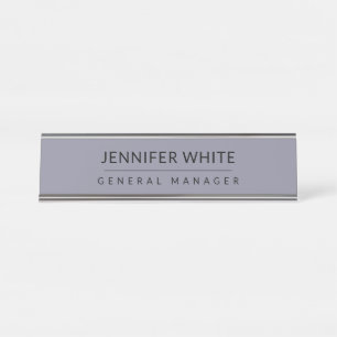 Minimalistisch Elegant Modernes Schlicht Schreibtischnamensplakette