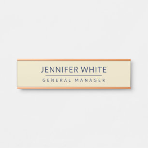 Minimalistisch Elegant Modernes Schlicht Türschild
