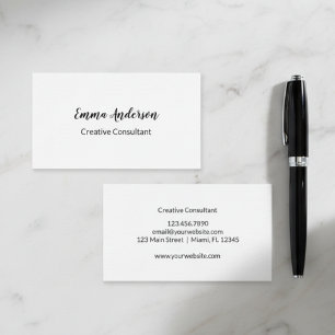 Minimalistisch Elegant Professionell Visitenkarte