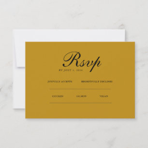 Minimalistisch Elegant RSVP & QR Website Karte