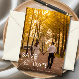 Minimalistisch Elegant Save the Date Einladung