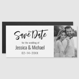 Minimalistisch Elegant Save the Date Magnetkarte