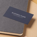 Minimalistisch Elegant Textured Blue Consultant Visitenkarte<br><div class="desc">Minimal moderne Visitenkartenvorlage mit dunkelblauem Hintergrund. Sie können ähnliche Karten in meinem Geschäft finden,  wenn Sie eine andere Farbe bevorzugen.</div>
