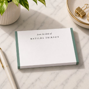 Minimalistisch Elegant Von Schreibtisch Grüne Haft Post-it Klebezettel
