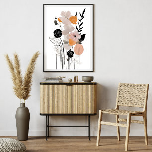 Minimalistisch Elegante Blume Modernes Poster