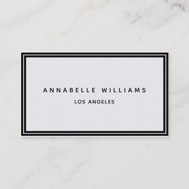 Minimalistisch Elegante Boutique Schwarzes Pastel  Visitenkarte (Vorderseite)