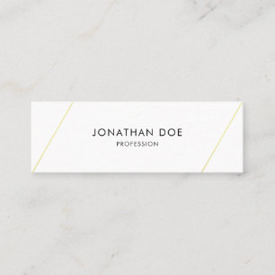 Minimalistisch Elegante Einfache moderne Schlichte Mini Visitenkarte