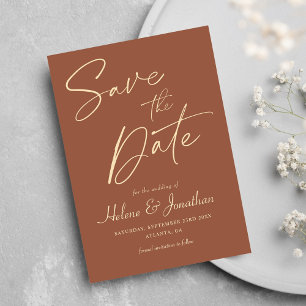 Minimalistisch Elegante New Orleans Club Save The Date
