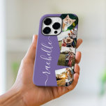 Minimalistisch Elegante Personalisierte Fotomateri Case-Mate iPhone Hülle<br><div class="desc">Minimalistischer eleganter Personalisierter Foto Collage iPhone Case</div>