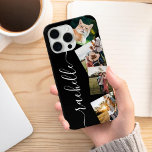 Minimalistisch Elegante Personalisierte Fotomateri Case-Mate iPhone Hülle<br><div class="desc">Minimalistischer eleganter Personalisierter Foto Collage iPhone Case</div>