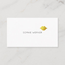 minimalistisch elegante Schönheitslippen Visitenkarte