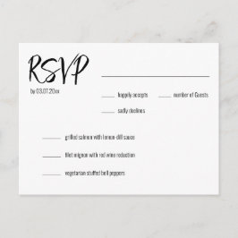 💍 Minimalistisch Elegante UAWG & Menüauswahl Postkarte