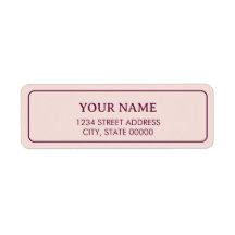 Minimalistisch Elegantes Blass-Rosa Pink 
