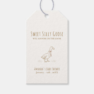 Minimalistisch Elegantes Boho-Albernes-Gans-Baby-S Geschenkanhänger