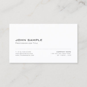Minimalistisch Elegantes modernes Design Schlicht Visitenkarte