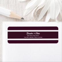 minimalistisch Elegantes Pflaume Lila und Weiße St