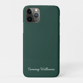 Minimalistisch Emerald Green Beruflich Simple Case-Mate iPhone Hülle