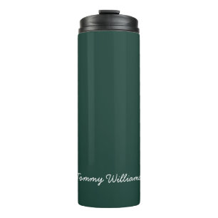 Minimalistisch Emerald Green Beruflich Simple Thermosbecher