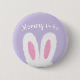 Minimalistisch flauschige Babydusche Button