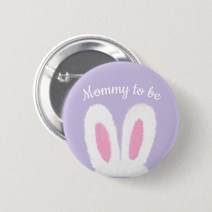 Minimalistisch flauschige Babydusche Button