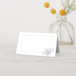 Minimalistisch floral platzkarte