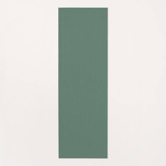 Minimalistisch Forest Green Yoga Mat Yogamatte (Vorderseite)