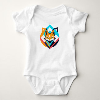 Minimalistisch Fox Art Baby Strampler