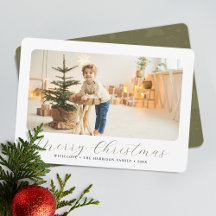 Minimalistisch frohe Weihnachten Modernes Foto
