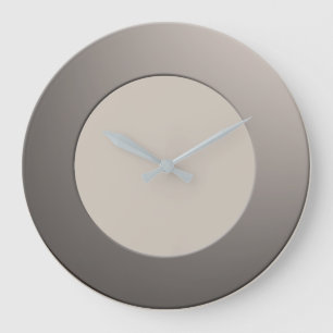 Minimalistisch für alle FarbNo-Digits auf Silver  Große Wanduhr